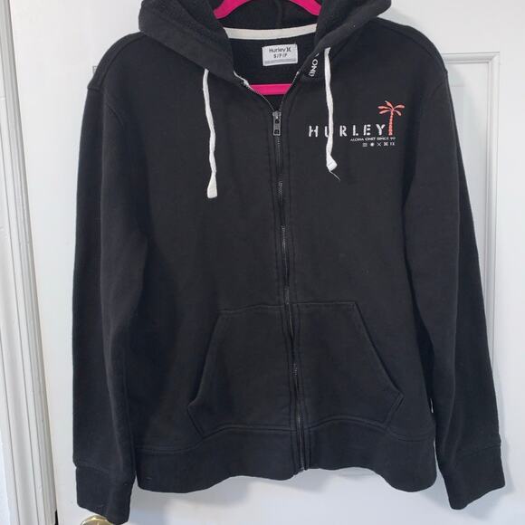 Black Hurley Full Zip Up Hoodie Aloha since ‘99 Size Small - Picture 6 of 6